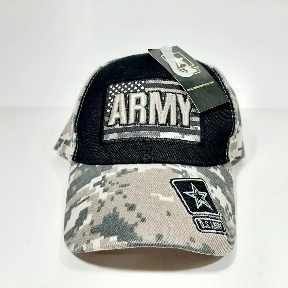 U.S. Army Hat US Army Star On Brim Side ACU Digita